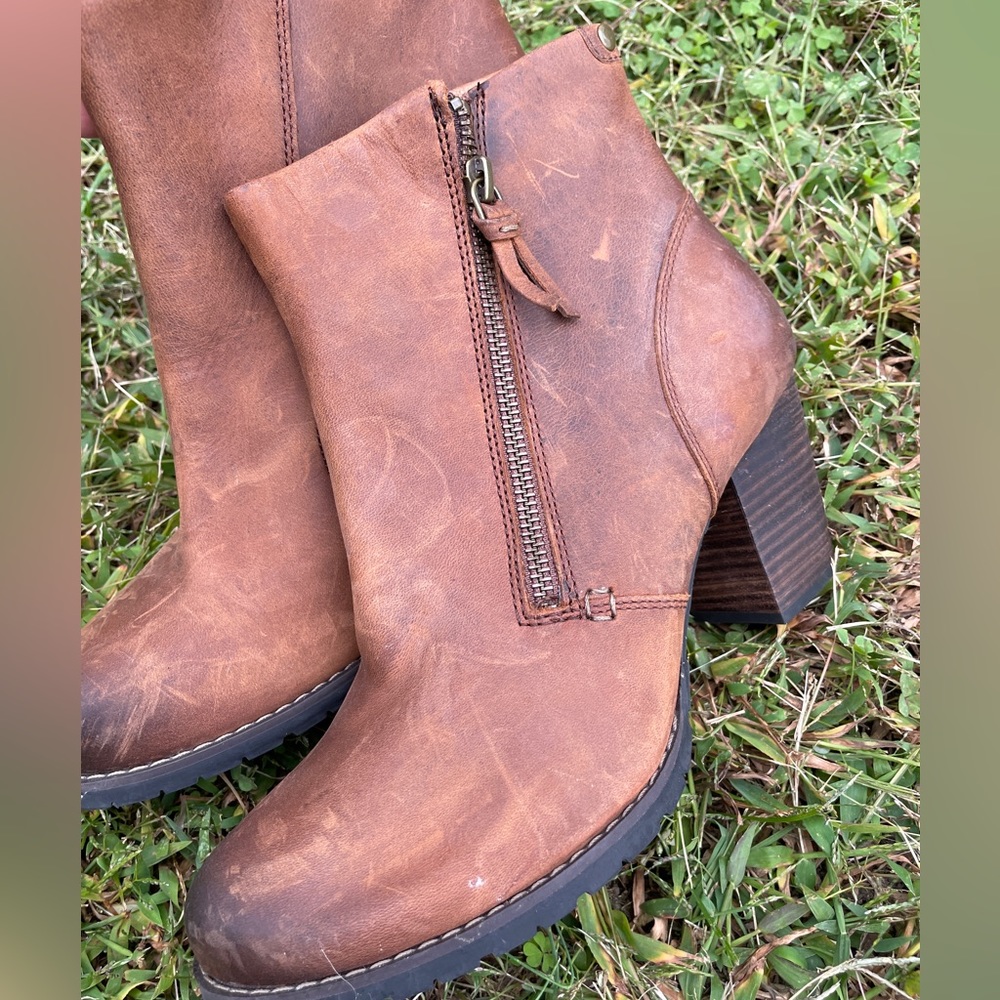 Clark’s Brown Bootie with Heel